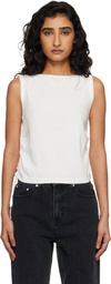 Dunst Off-White Layering Knit Tank Top