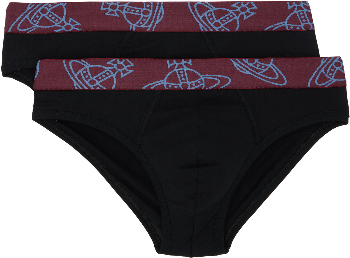Vivienne Westwood Two-Pack Black Cotton Briefs