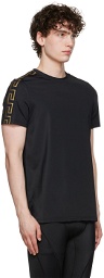Versace Underwear Black Greca Tech T-Shirt