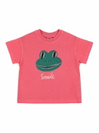 JELLYMALLOW Frog Print Cotton Jersey T-shirt
