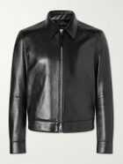 TOM FORD - Slim-Fit Leather Jacket - Black