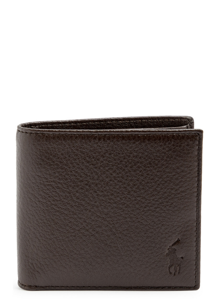 Polo Ralph Lauren Logo Leather Wallet - Brown - One Size