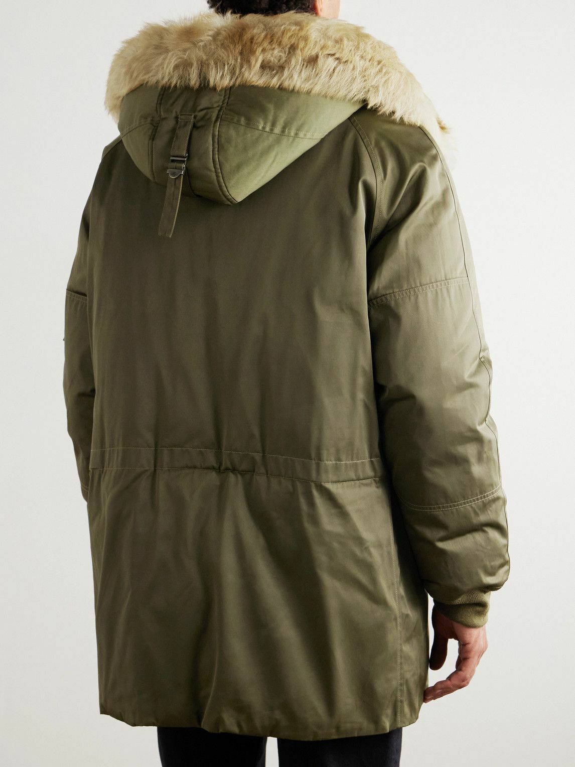 Ralph Lauren Purple label - Shearling-Trimmed Shell Down Jacket - Green