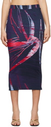 Louisa Ballou Multicolor Printed Midi Skirt