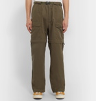 Pop Trading Company - Wide-Leg Canvas Zip-Off Cargo Trousers - Green