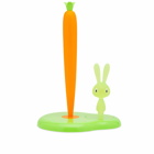 Alessi Bunny & Carrot Kitchen Roll Holder in Green