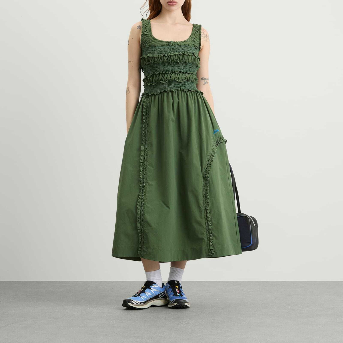 Damson Madder Women's Cynthia Midi Dress Presented by END. in Olive