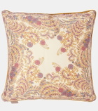 Etro Floral cotton satin cushion