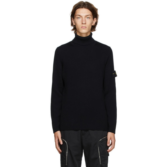 Photo: Stone Island Black Wool Turtleneck