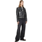 Diesel Gray Patent-Leather Jacket