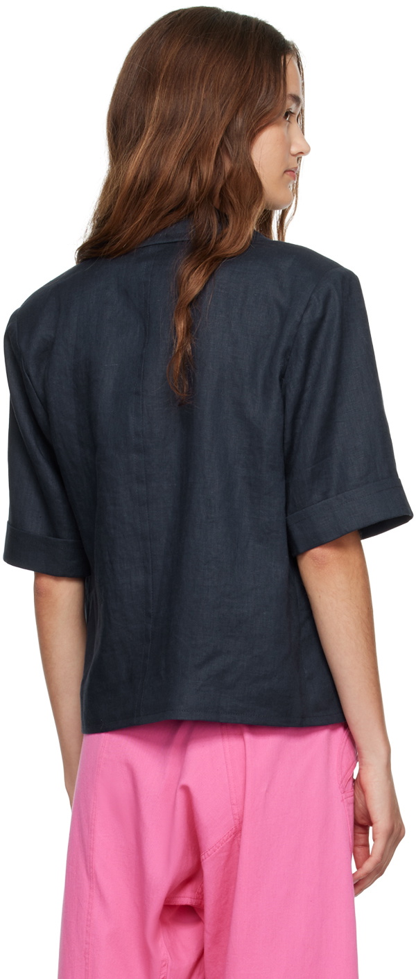 Caro Editions Navy Paloma Jacket