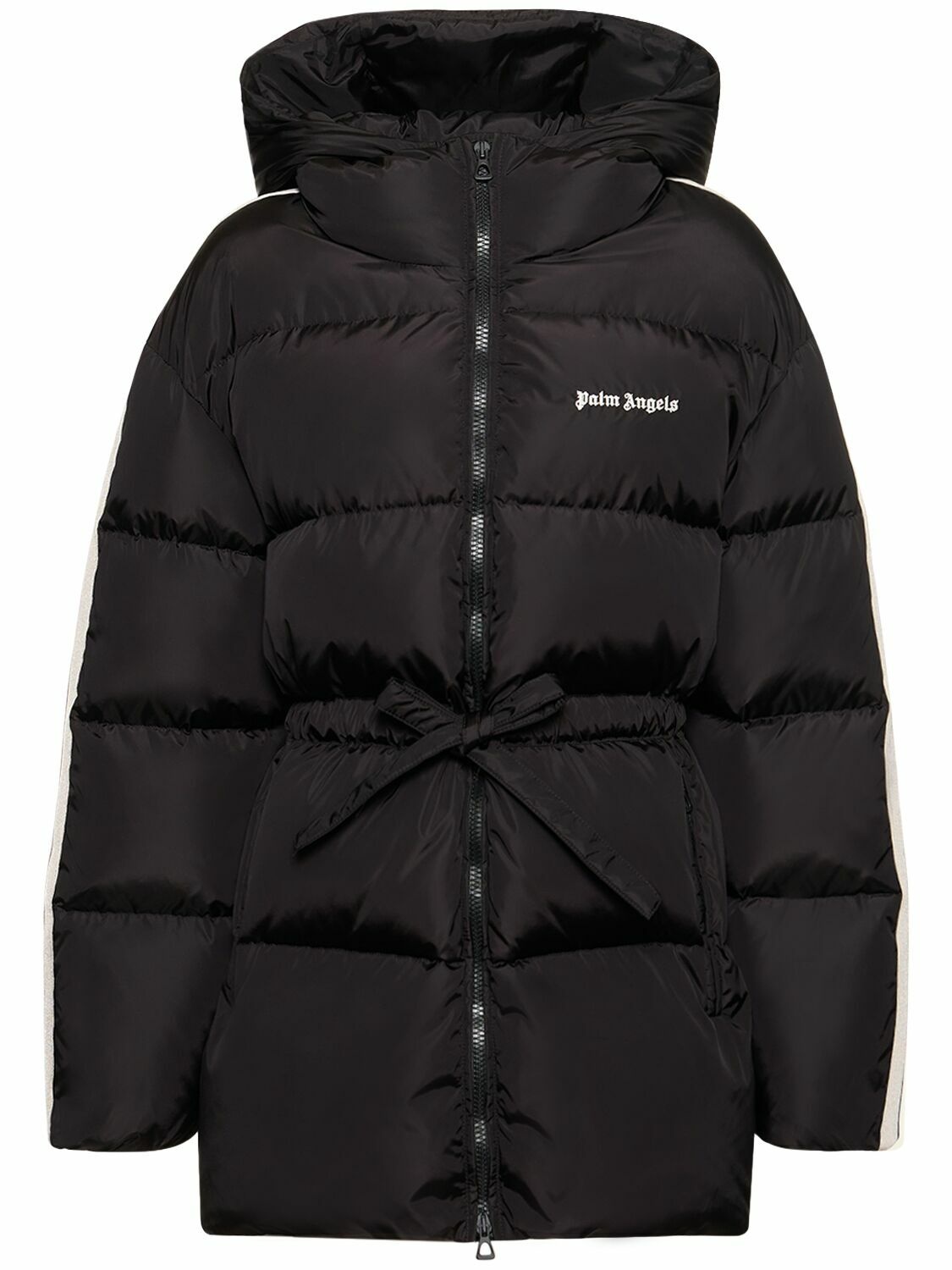 Photo: PALM ANGELS - Belted Nylon Down Jacket