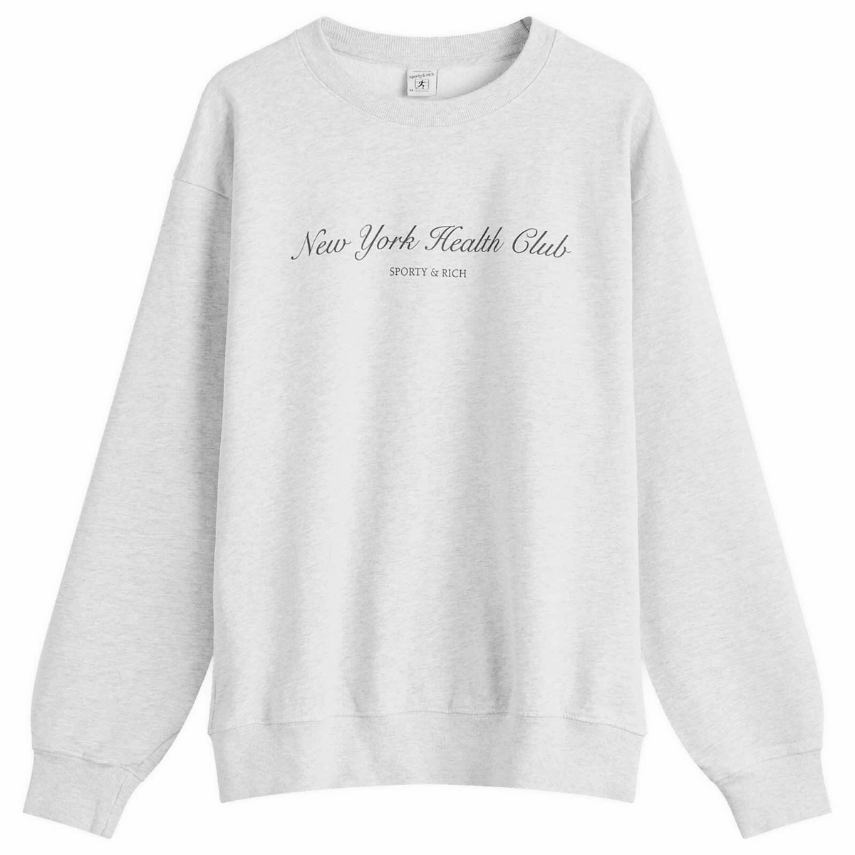 Sporty & Rich Women's NY Health Club Crewneck in Heather Sporty & Rich Women's NY Health Club Crewneck in Heather