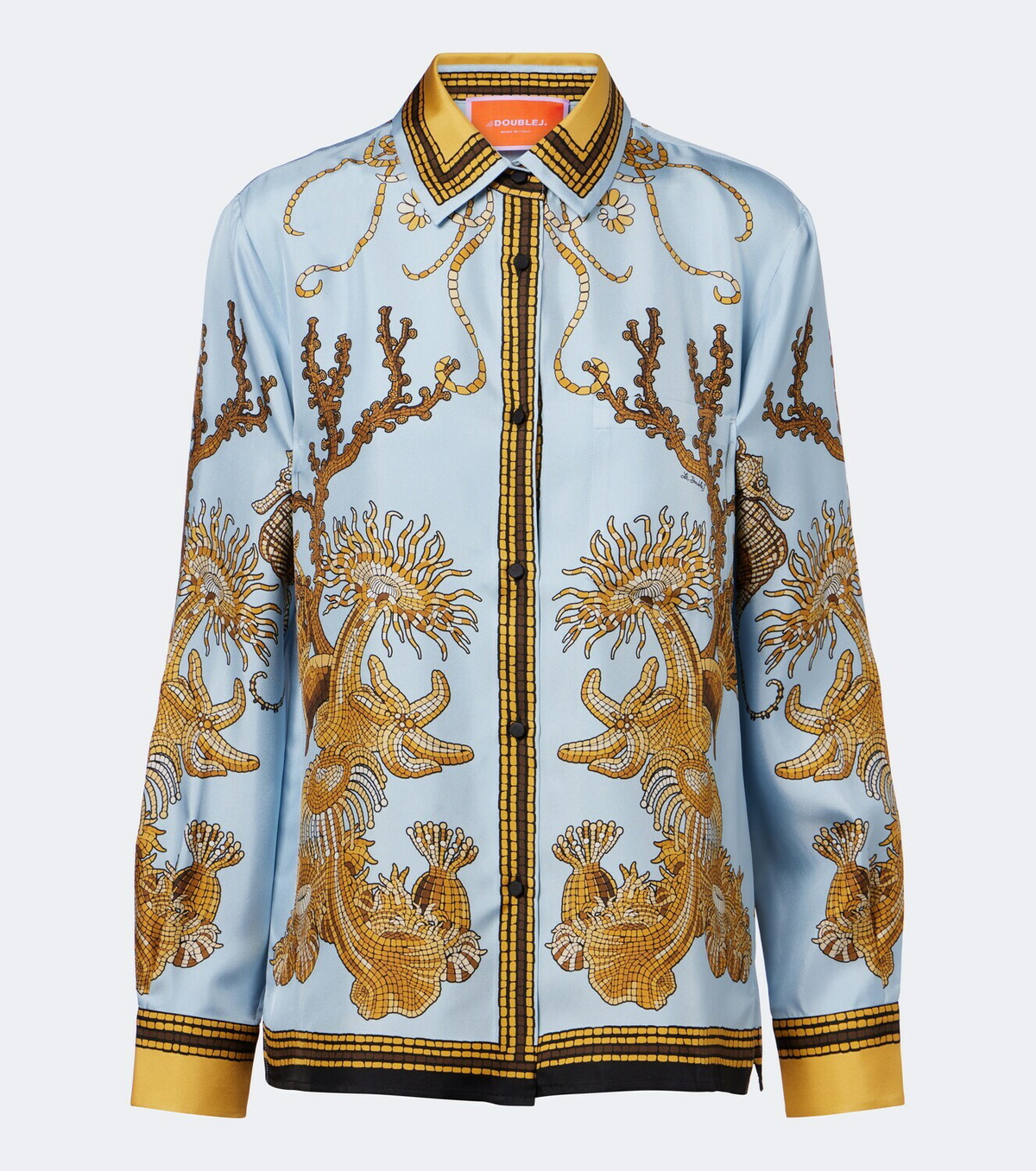 La DoubleJ Boy printed silk satin shirt