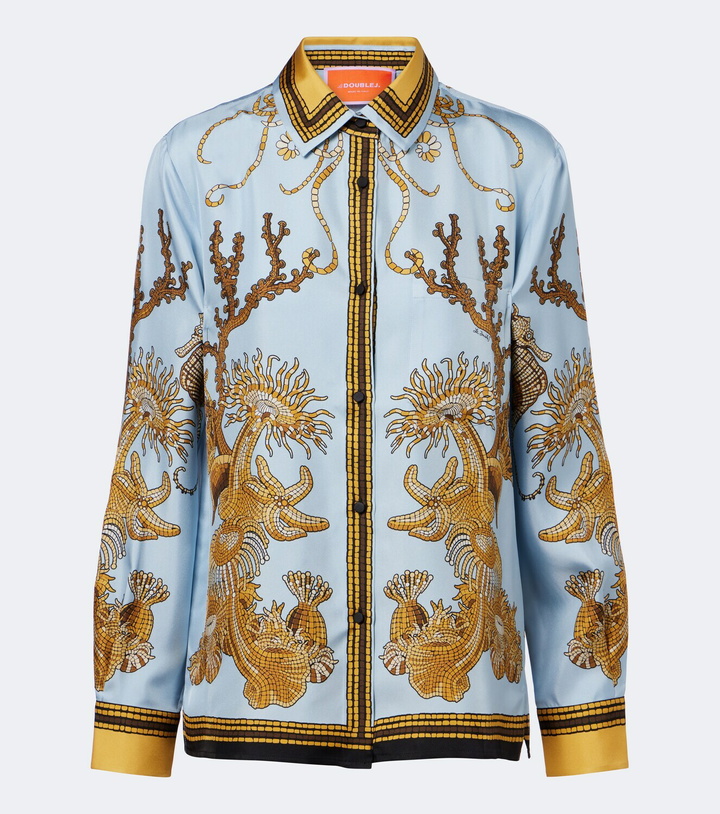 Photo: La DoubleJ Boy printed silk satin shirt