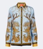 La DoubleJ Boy printed silk satin shirt