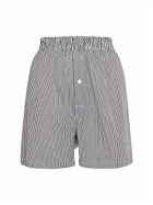 MAISON MARGIELA - Striped Cotton Blend Jersey Boxer Shorts