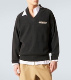 Simone Rocha Cutout embellished wool-blend sweater