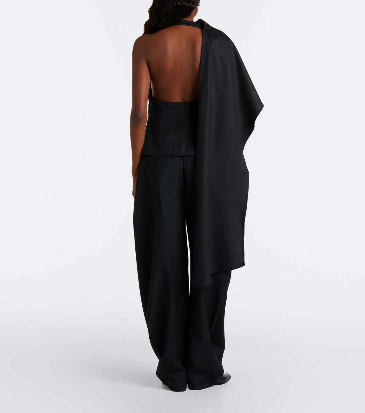 Róhe Assymetric wool top