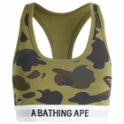 A Bathing Ape Women's 1st Camo Sport Bra in Green