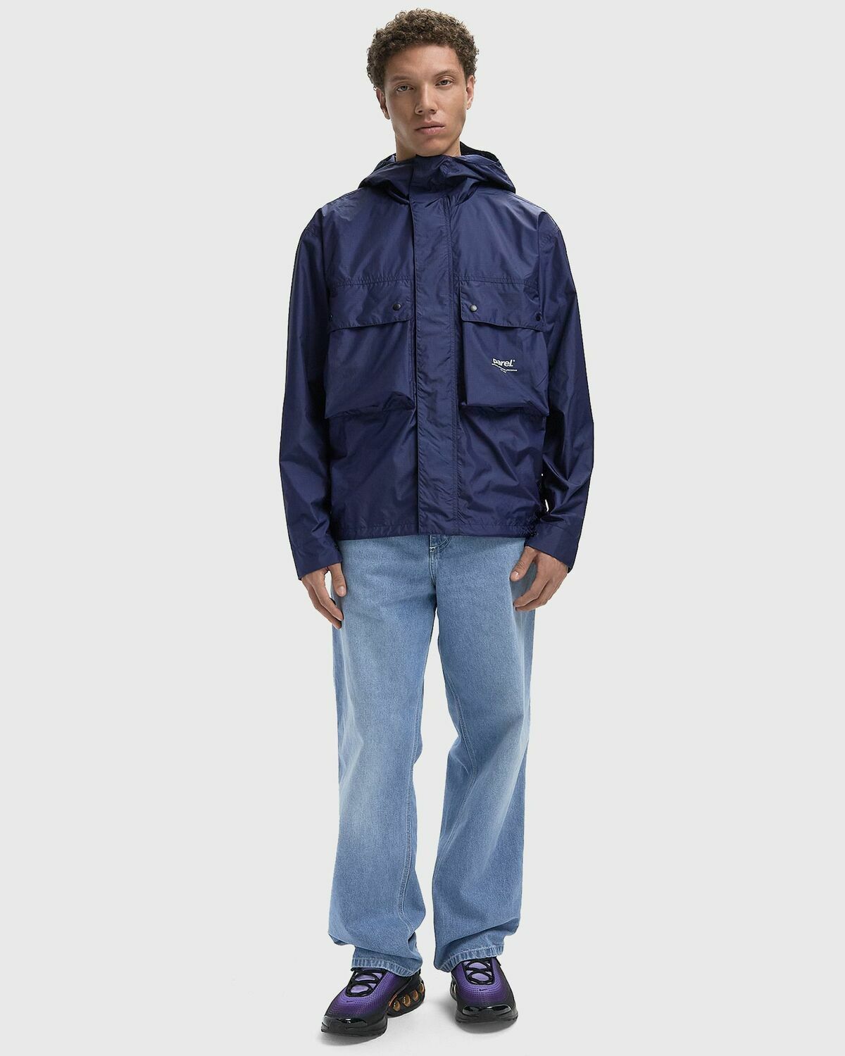 Parel studios HEKLA JACKET Blue Mens Windbreaker
