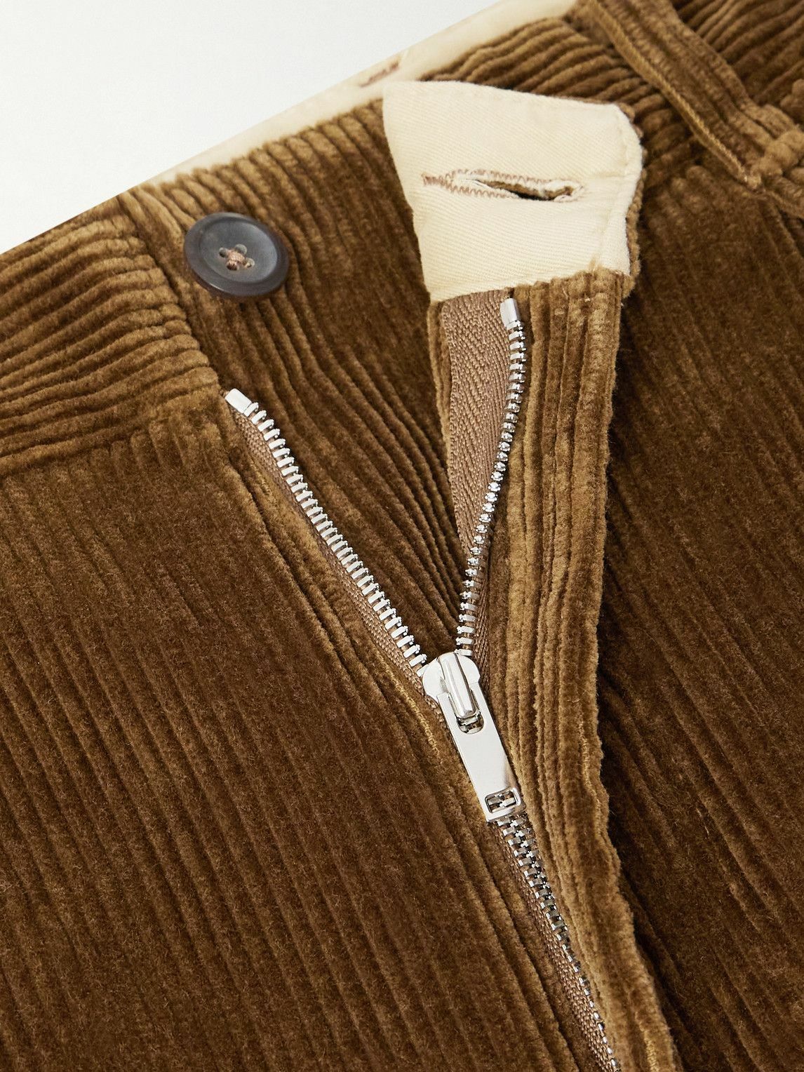 Drake's - Straight-Leg Cotton-Corduroy Trousers - Brown