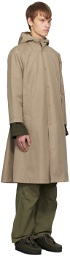 Nanamica Taupe Hooded Coat