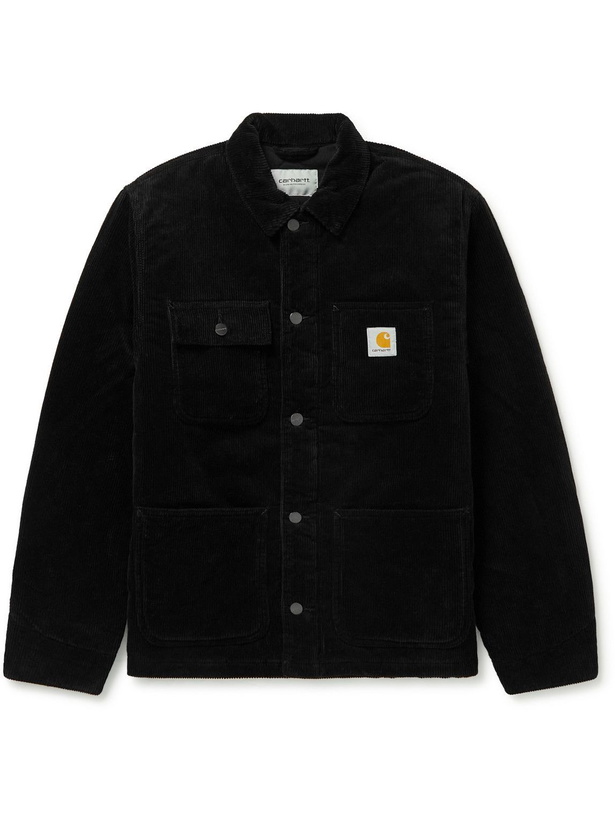 Photo: Carhartt WIP - Michigan Padded Cotton-Corduroy Chore Jacket - Black