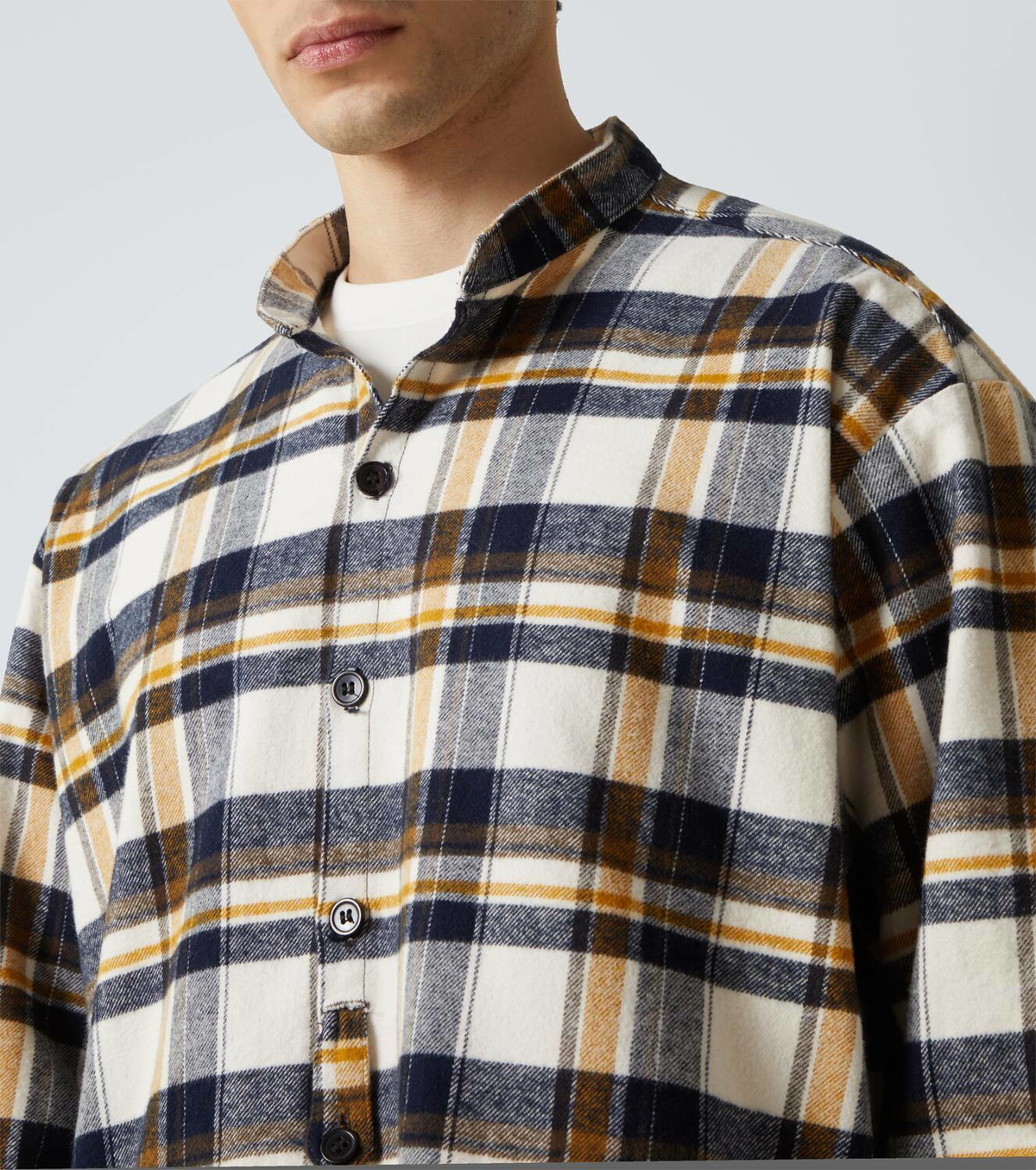 Greg Lauren Plaid cotton shirt