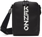 Kenzo Black Logo Messenger Bag