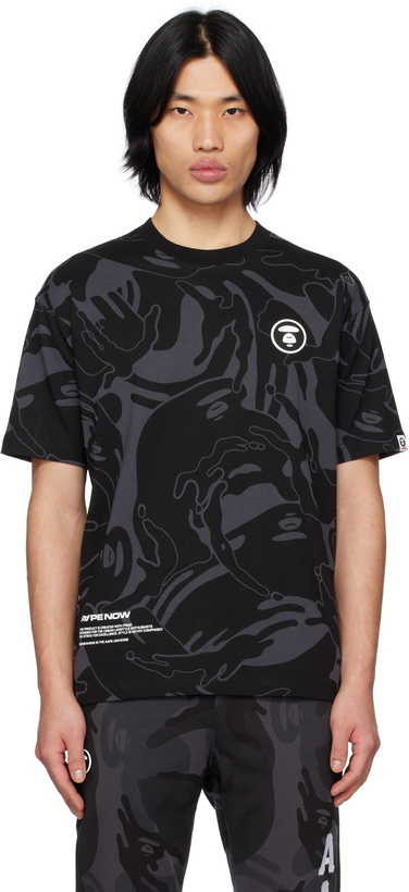 Photo: AAPE by A Bathing Ape Black Now Camouflage T-Shirt