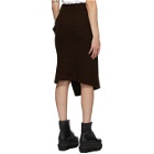 Sacai Brown Wool Skirt