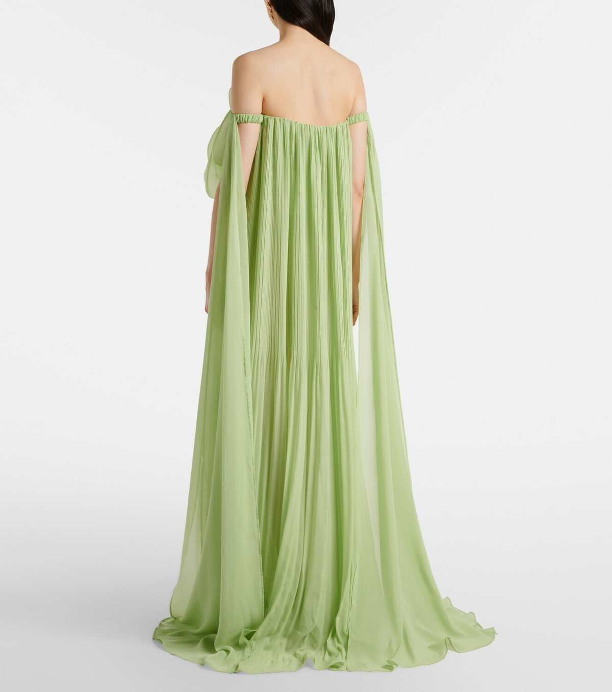 Leo Lin Jaclyn floral-appliqué bustier gown