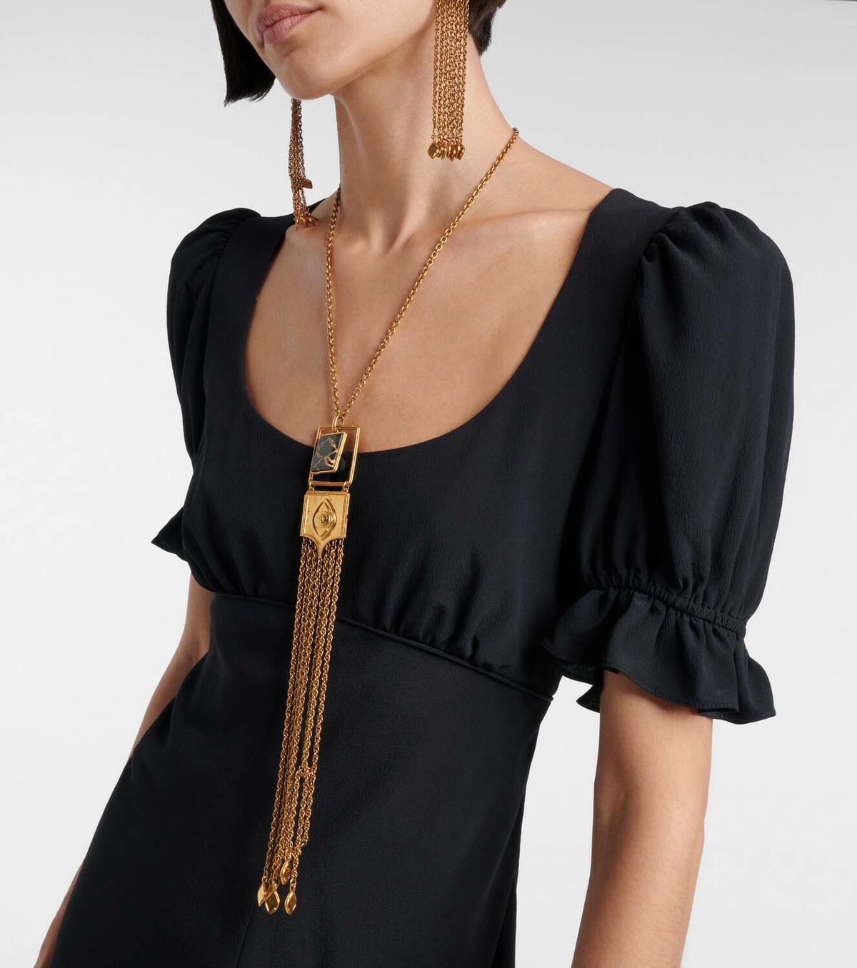 Chloé Gathered midi dress