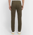 NN07 - Theo Tapered Cotton-Blend Twill Chinos - Green