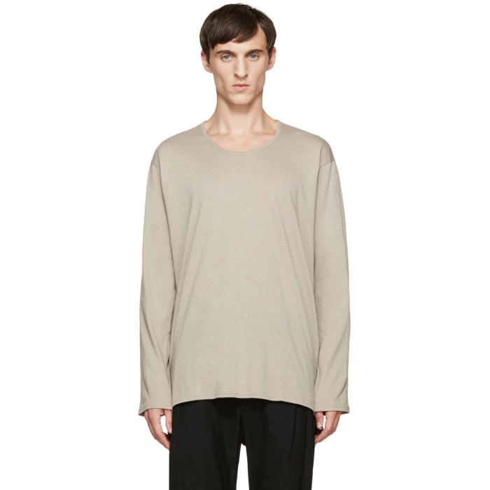 Nude:mm Beige Long Sleeve T-Shirt