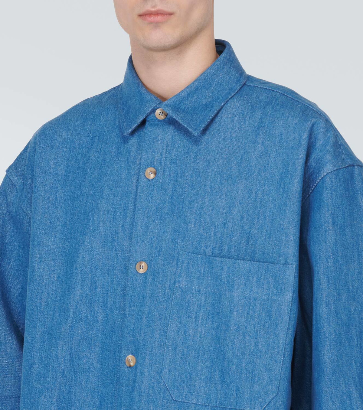 King & Tuckfield Oversized denim shirt