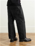 Beams Plus - Wide-Leg Cotton-Twill Cargo Trousers - Black