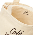Café Kitsuné - Small Logo-Print Cotton-Canvas Tote Bag - Neutrals