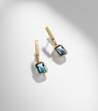 Bucherer Fine Jewellery 18kt gold (750/1000) drop earrings with topaz