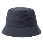 Bellerose - Logo-Embroidered Cotton-Blend Canvas Bucket Hat - Blue