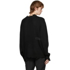 C2H4 Black Arc Sculpture Sweater
