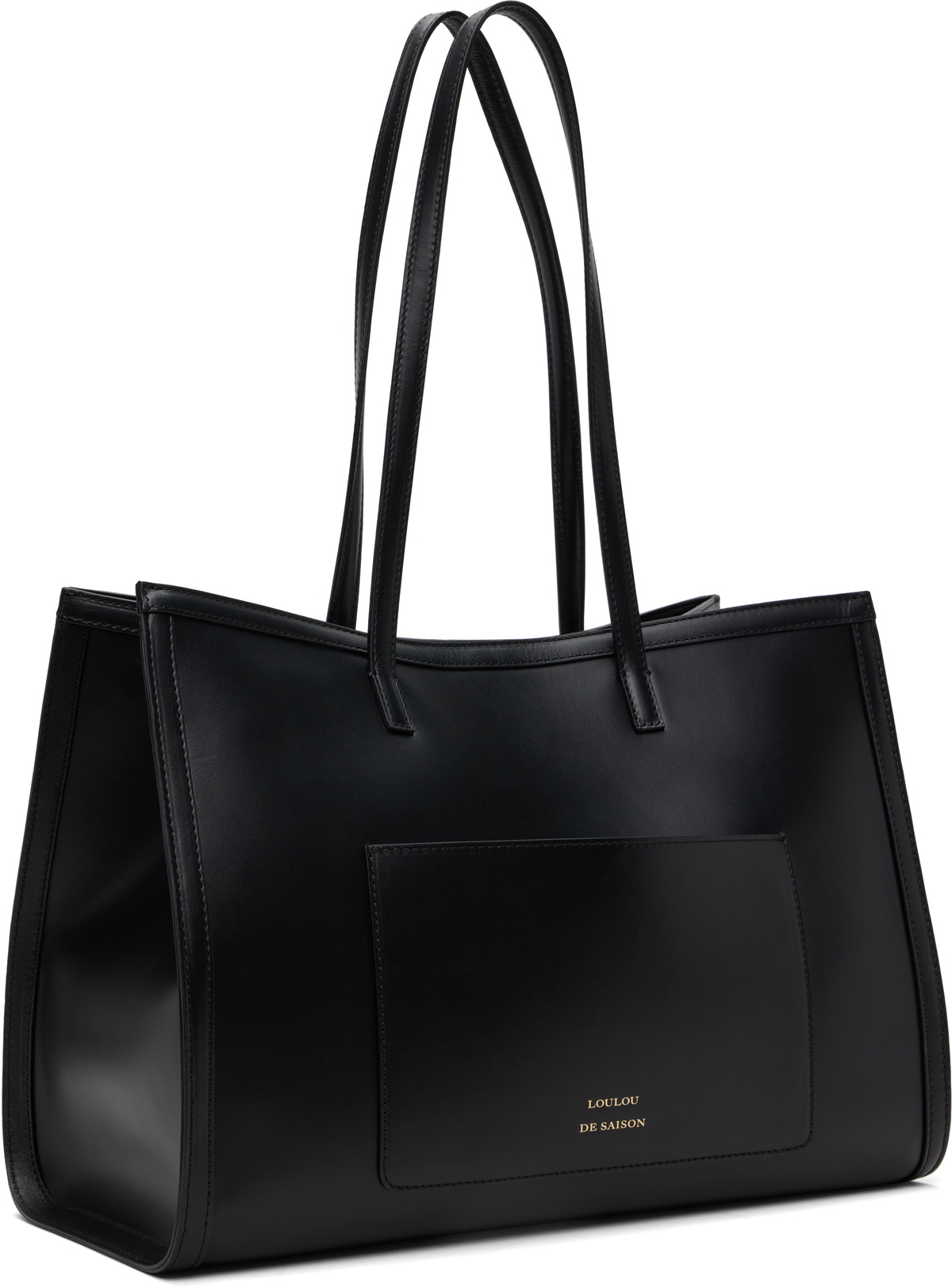 Loulou de Saison Black Anyla Leather Tote