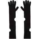 Off-White Black Wool Long Circle Gloves