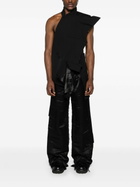 MLGA Black Deconstructed Asymmetric Jacket
