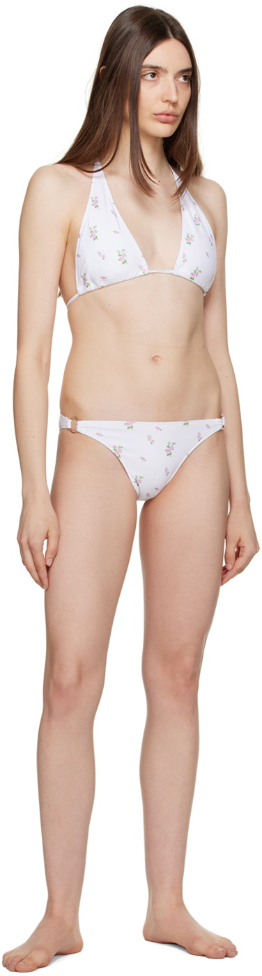 TheOpen Product White Floral Bikini