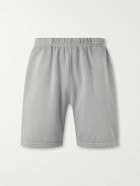 Les Tien - Rider Straight-Leg Cotton-Jersey Drawstring Shorts - Gray