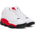 Nike Jordan White & Red Air Jordan 13 Retro Sneakers