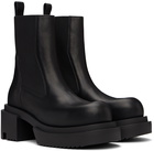 Rick Owens Black Porterville Beatle Bogun Chelsea Boots