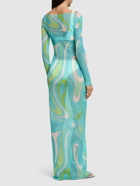 PUCCI Printed Mesh Long Dress